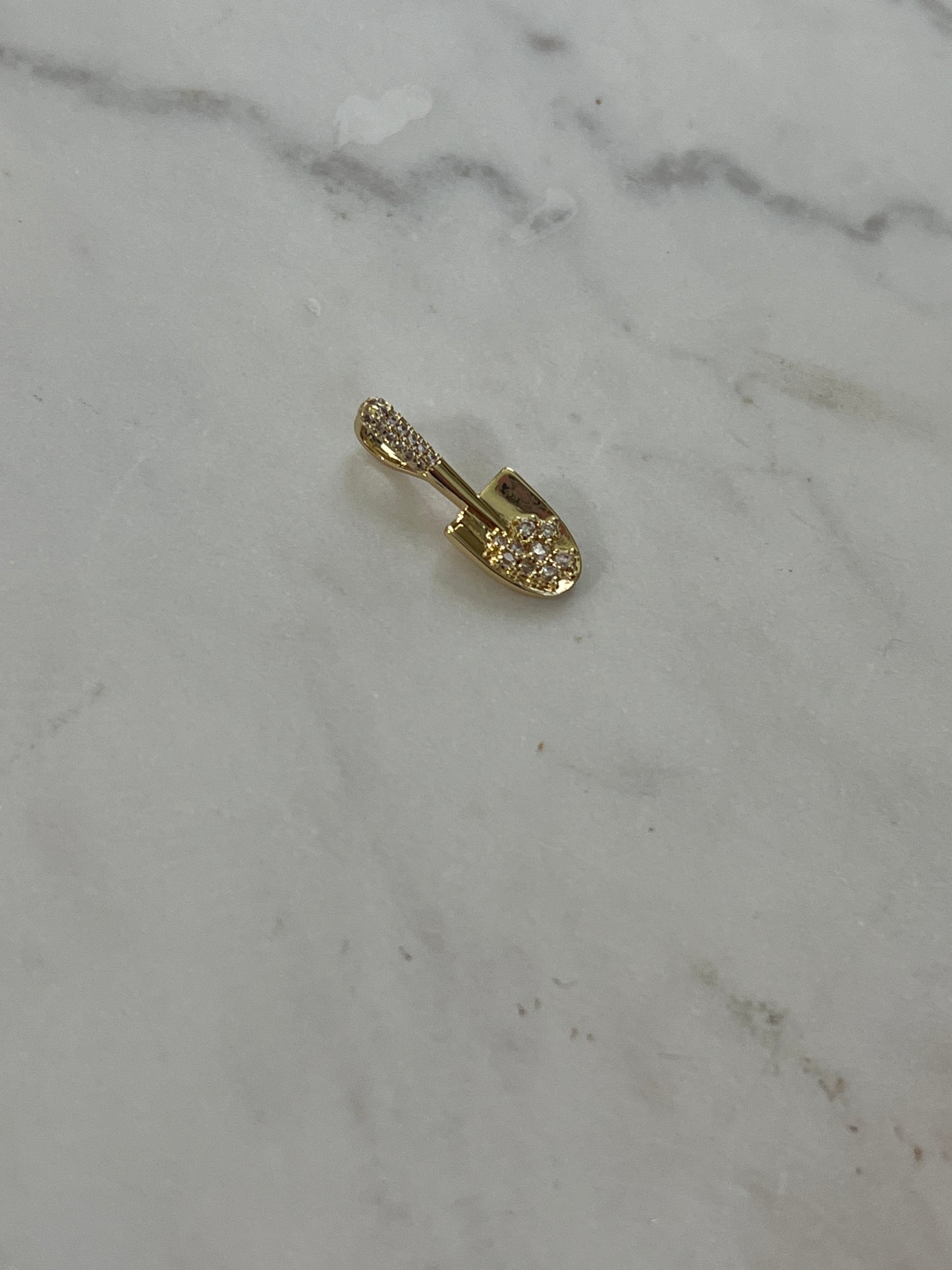 Construction shovel charm