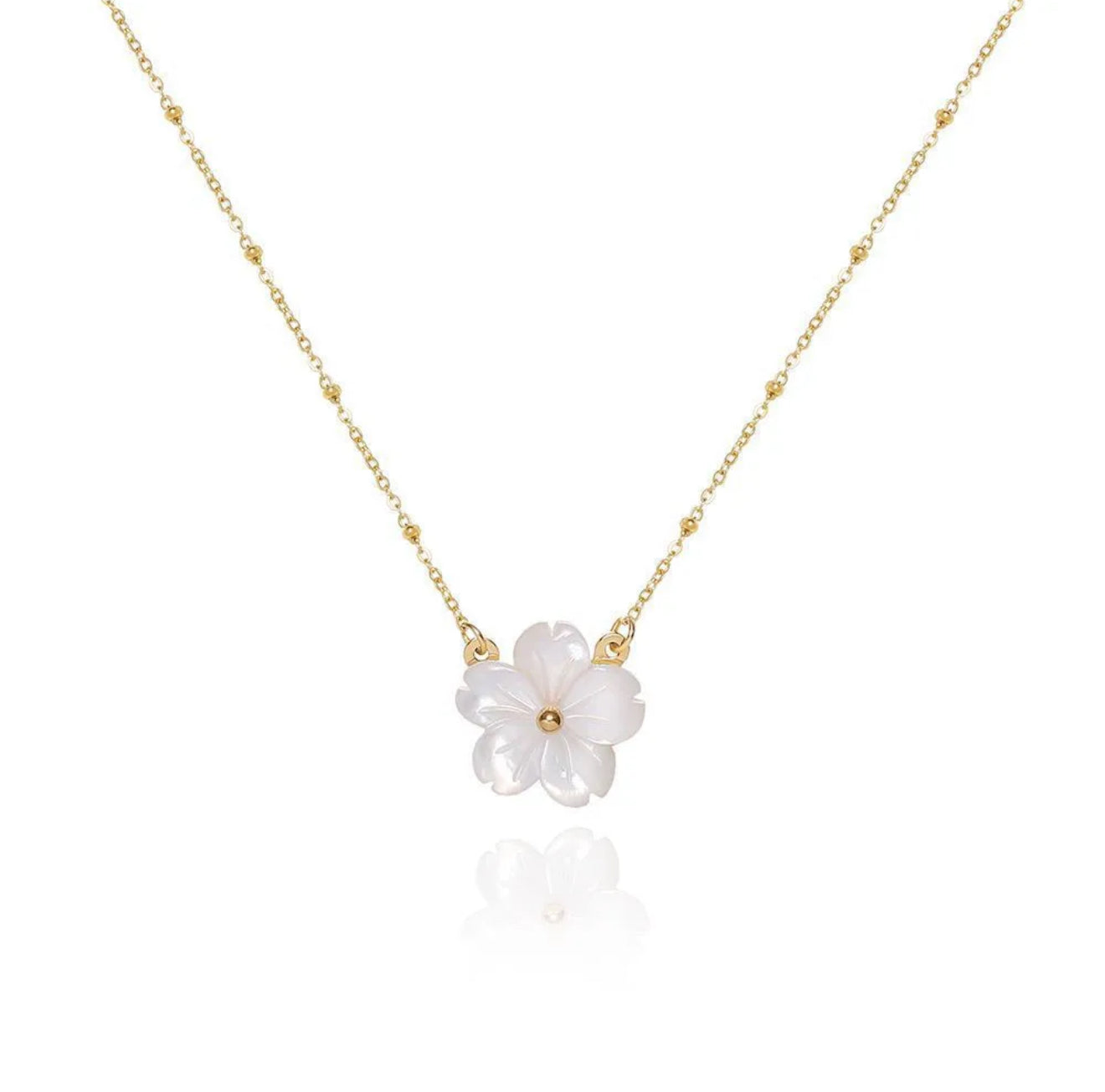 White flower necklace