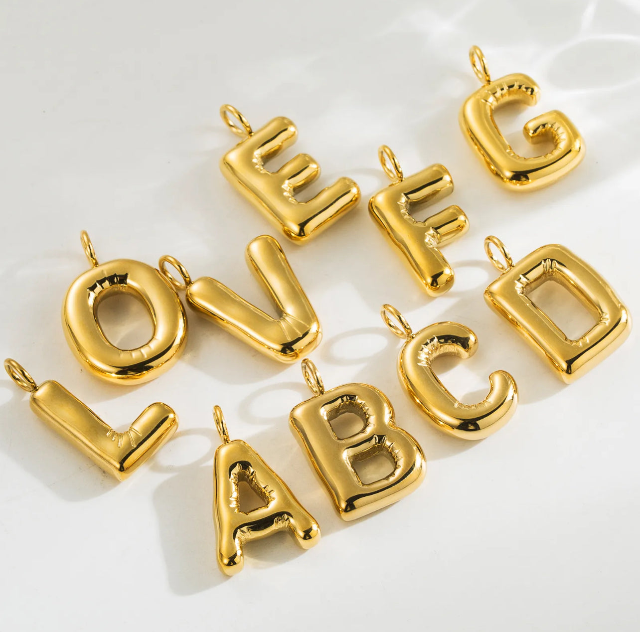 Bubble Letter charm