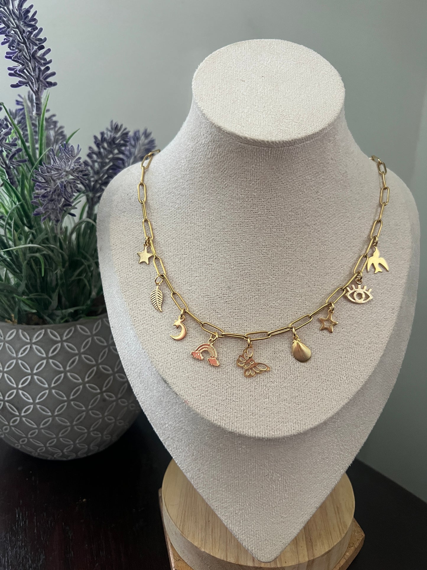 Marimar charm necklace