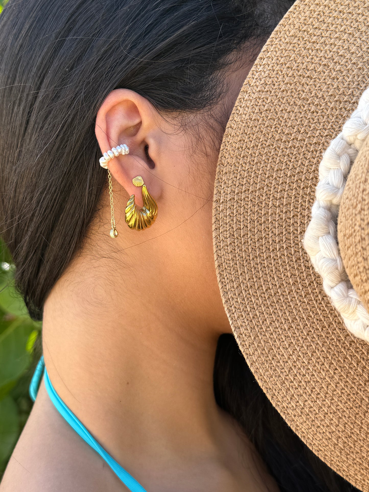 Spiral retro earrings