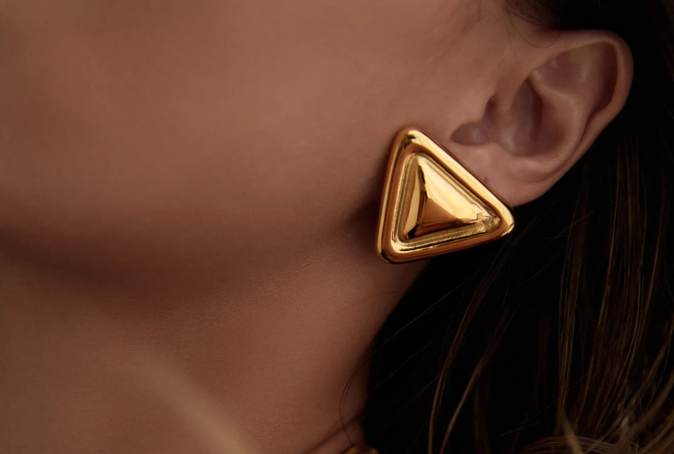 Vintage triangle earrings