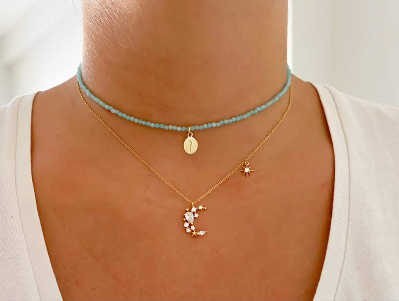 Media luna necklace