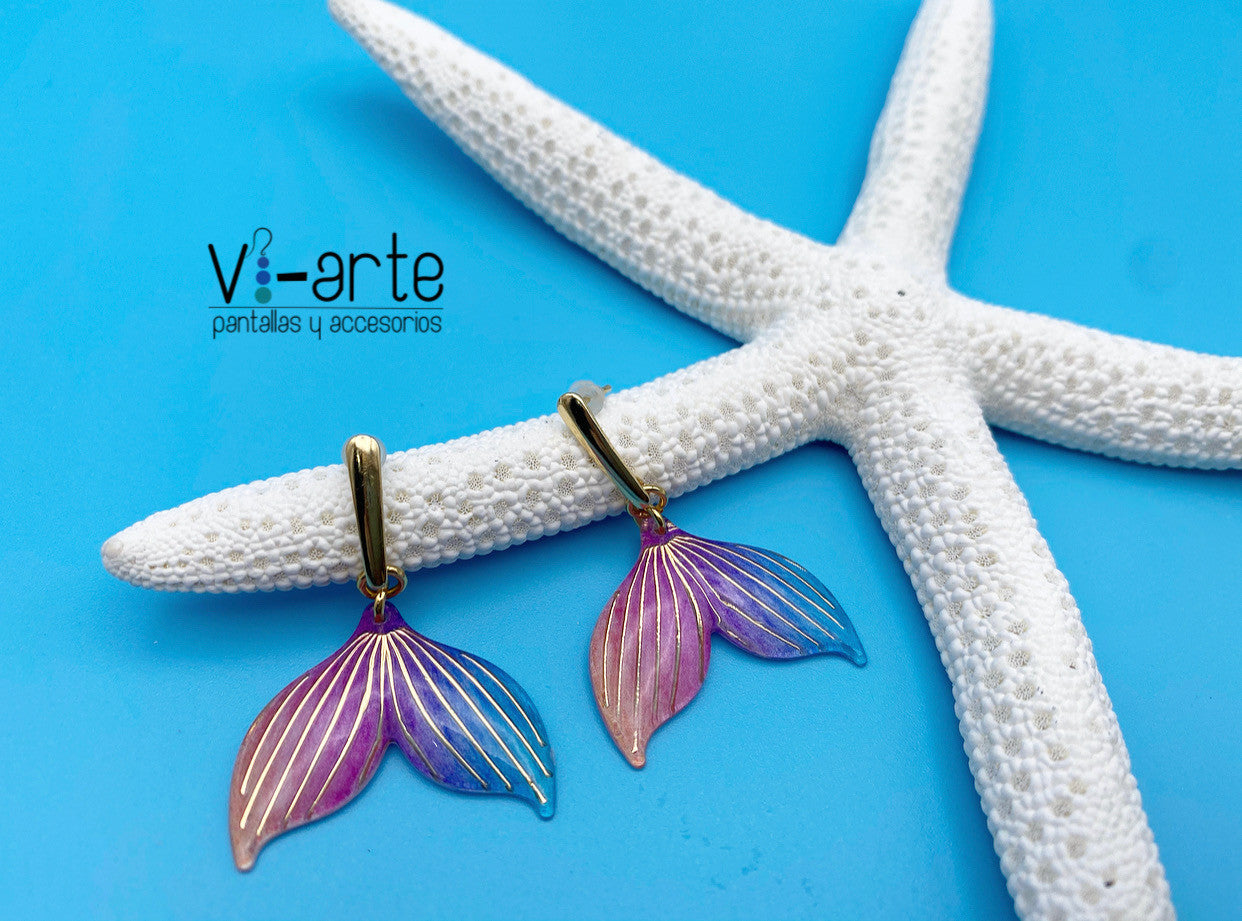 Colorful littler mermaid tail