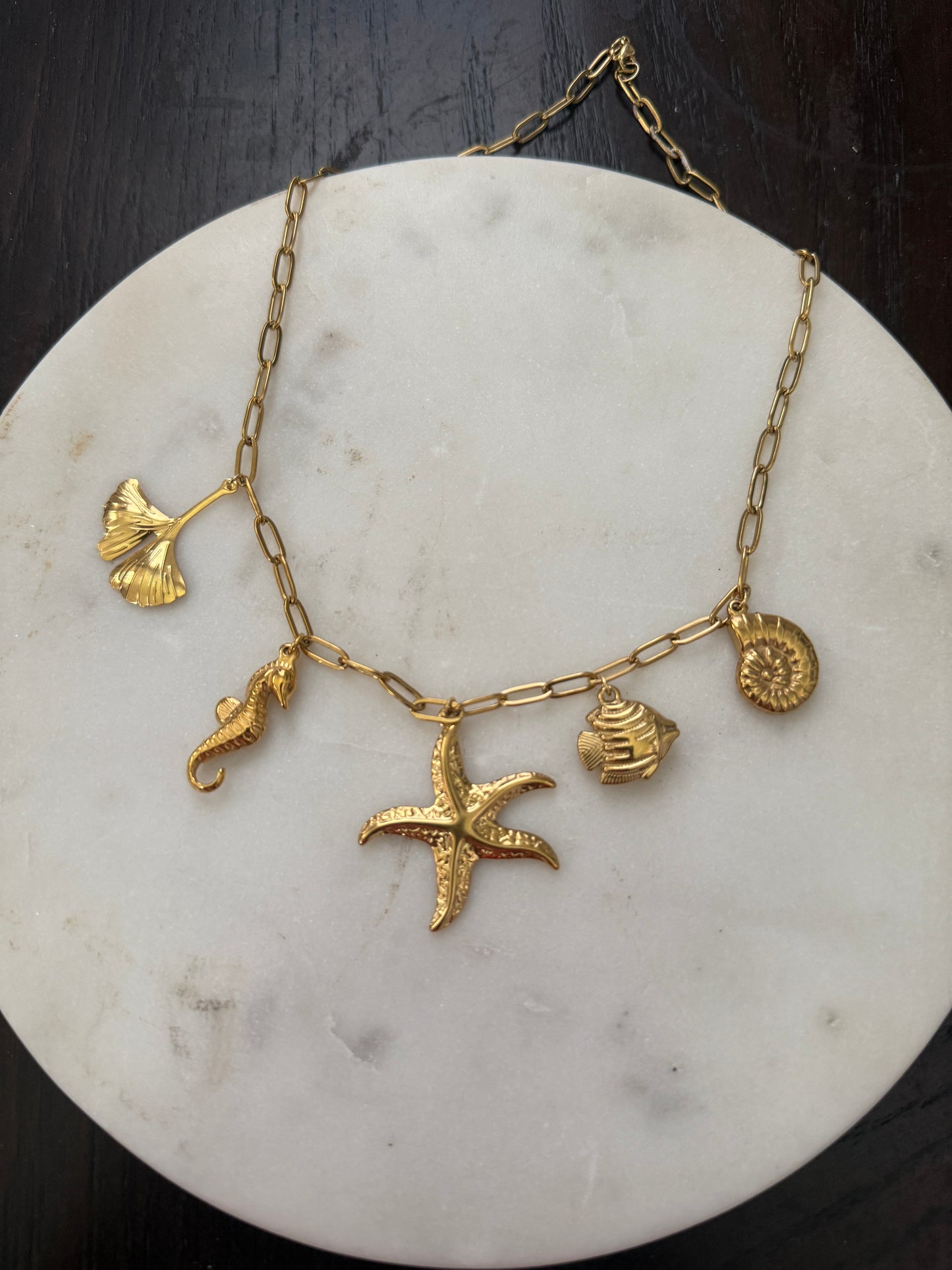 Isla tropical charm necklace