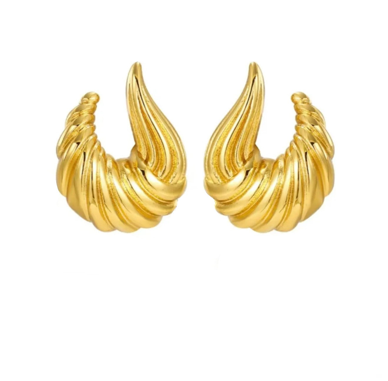 Spiral retro earrings