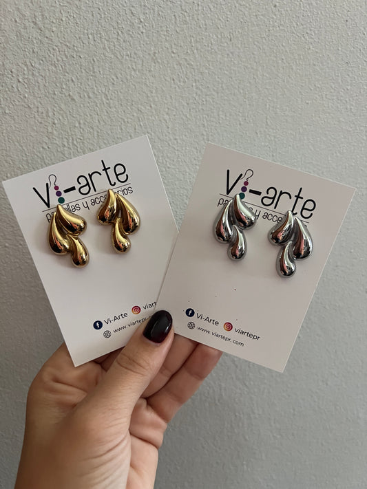 Water droplets earrings