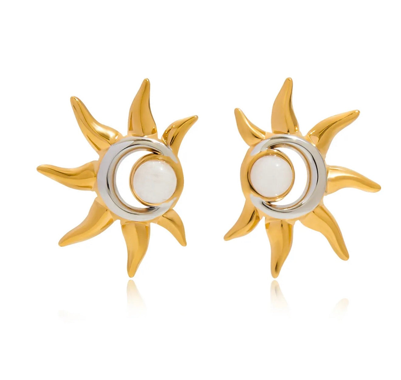 Sun moon studs