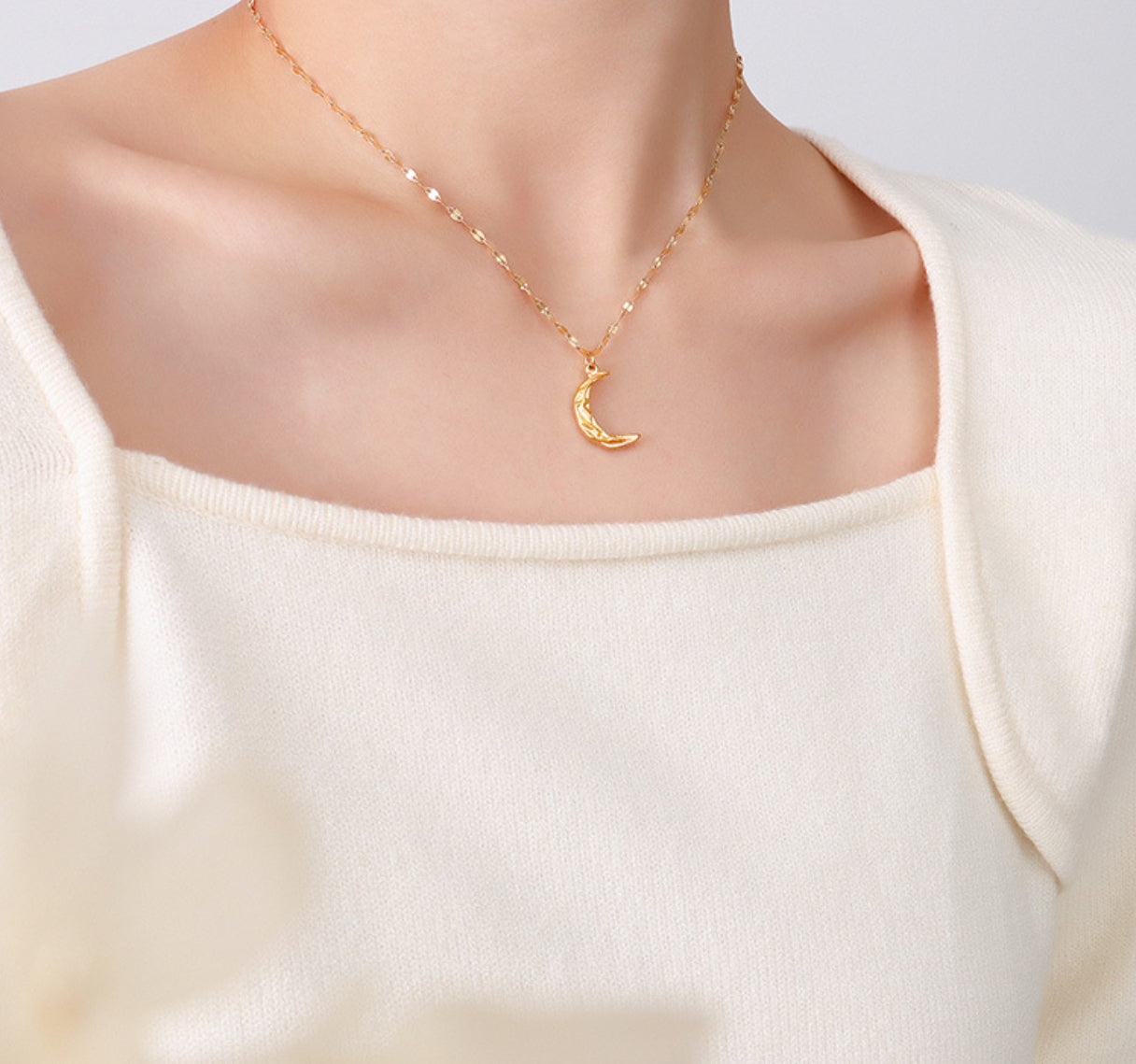 Vintage moon necklace