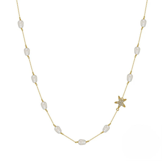 Star pearl necklace