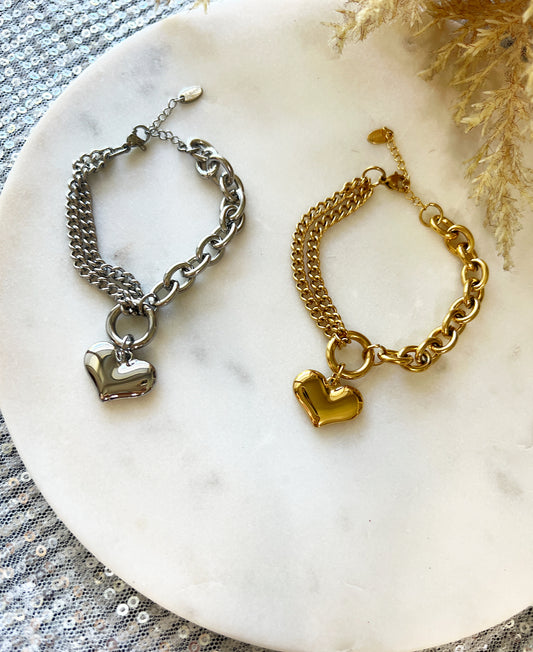 Fashion heart bracelet