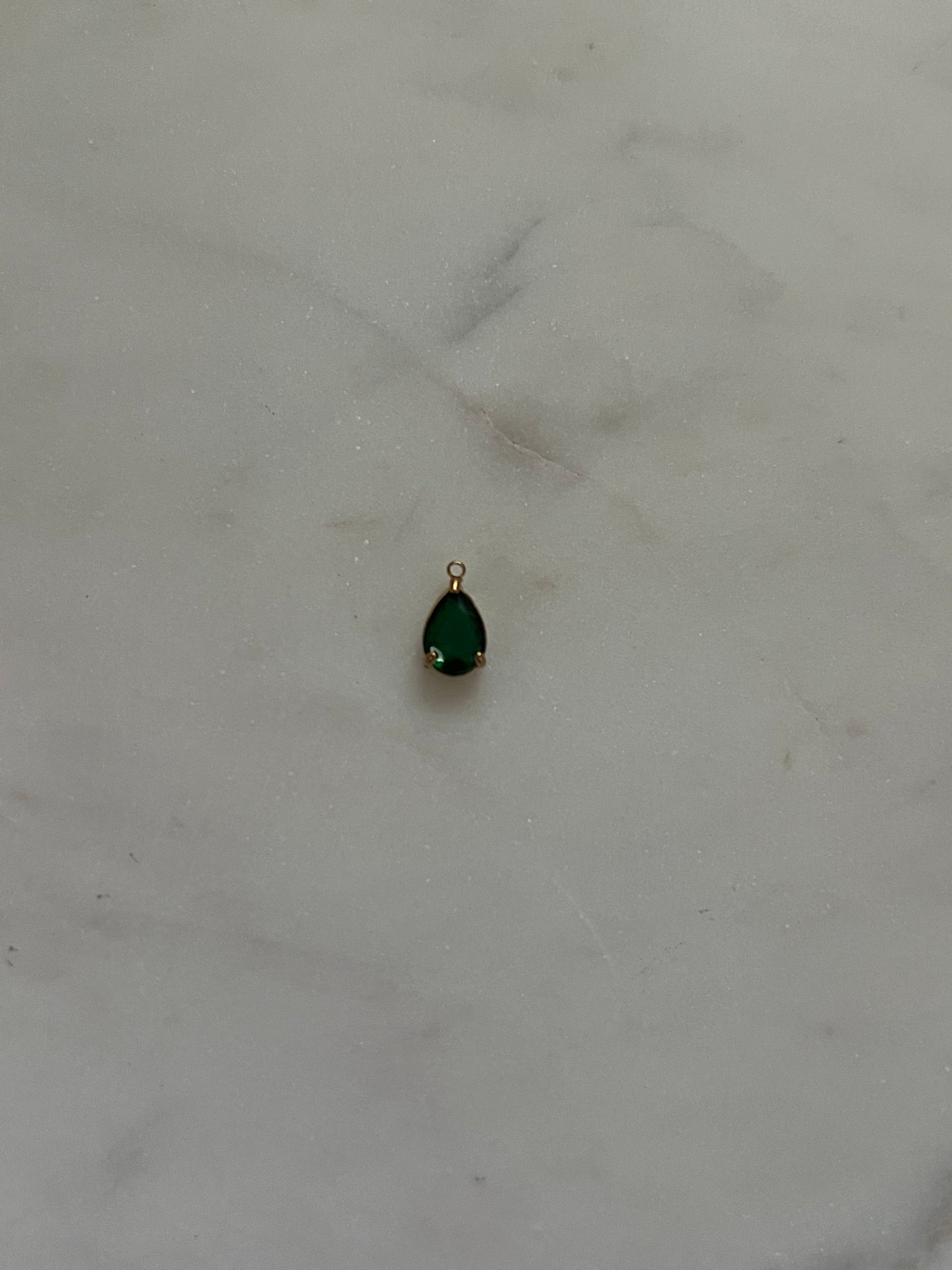 Green drop charm
