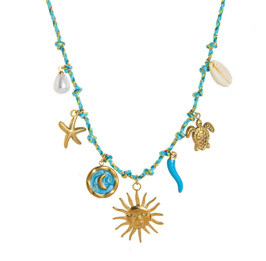 Summer charms turqueza necklace