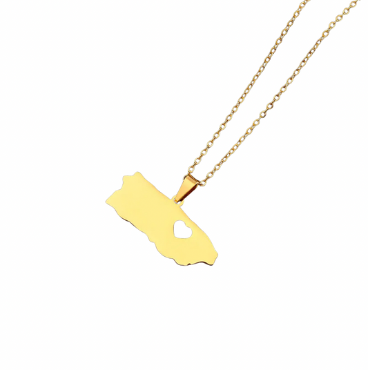 PR heart necklace