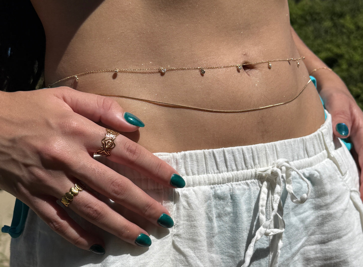 Gold waist chain