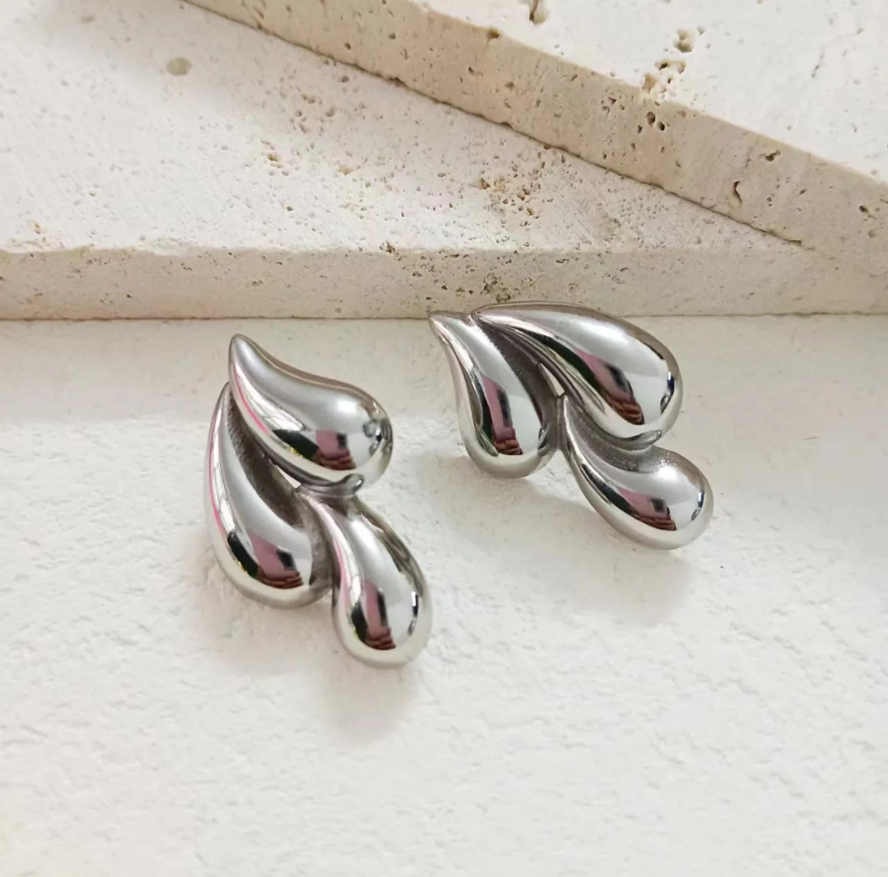 Water droplets earrings