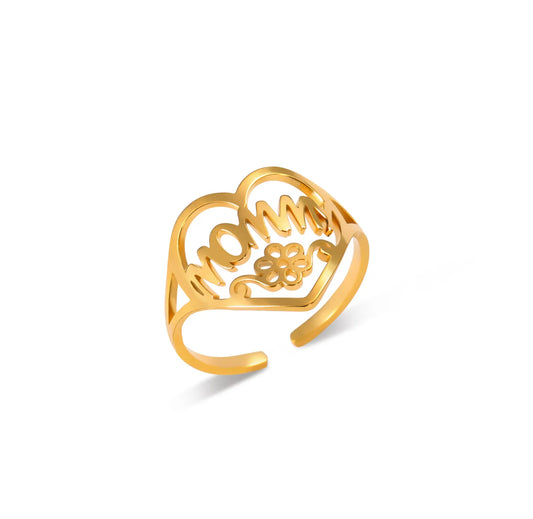 Mommy heart ring