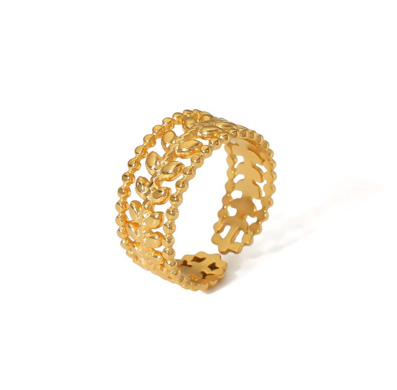 Golden leaves ring
