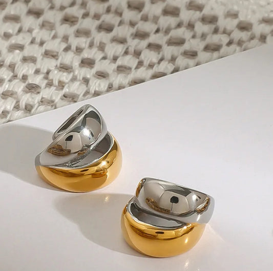 Double tone ear cuff