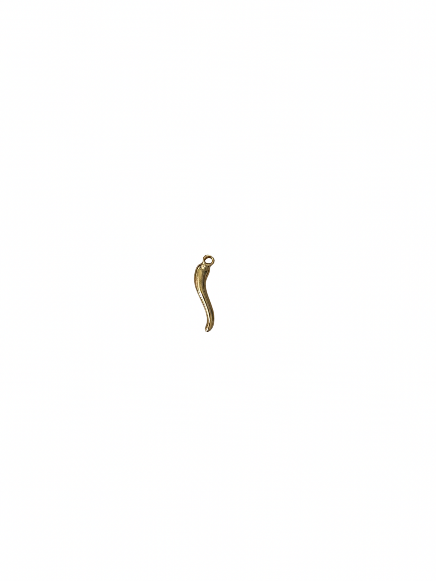 Gold chili charm
