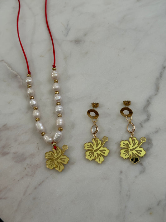 Amapola dorada necklace