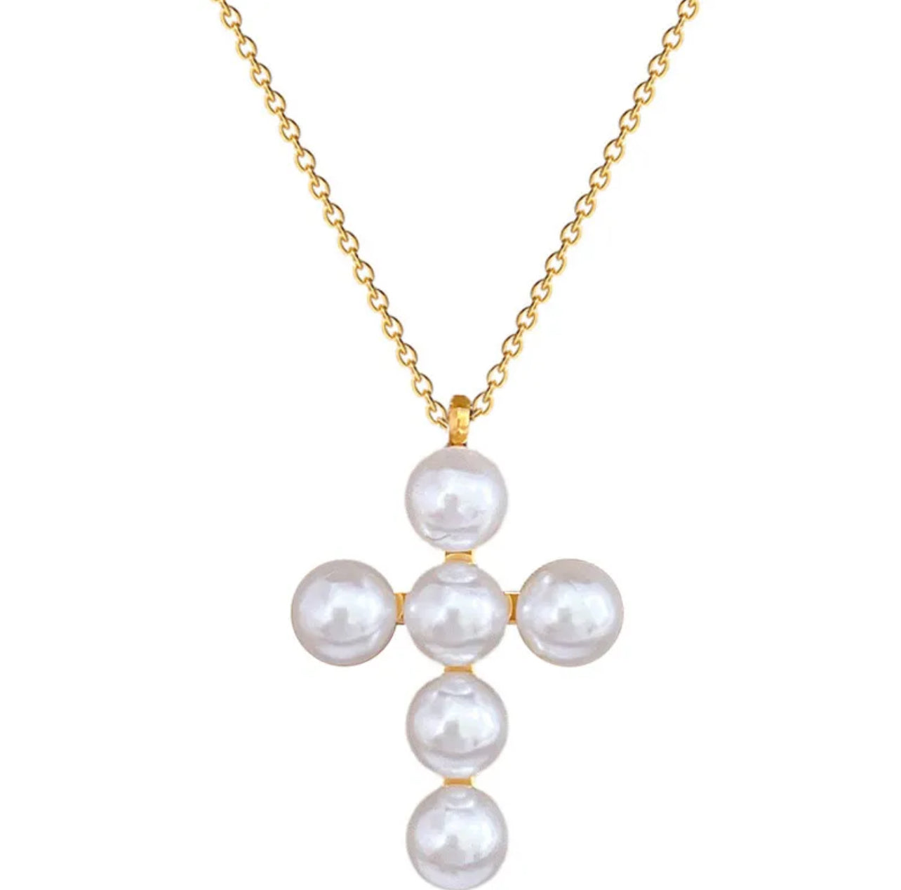 Pearl Cross necklace