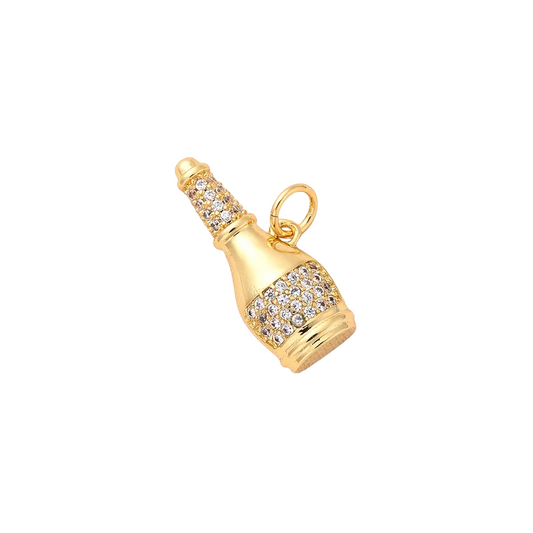 Champagne bottle charm
