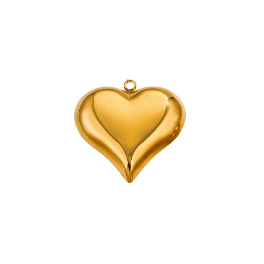 Gold heart charm