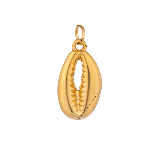 Gold shell charm