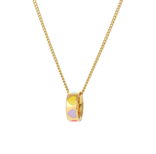 Round love necklace