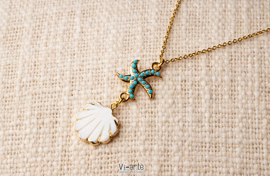 Sea star necklace