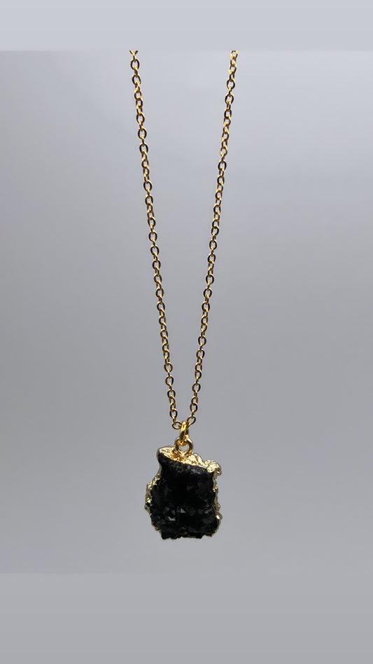 Black stone necklace