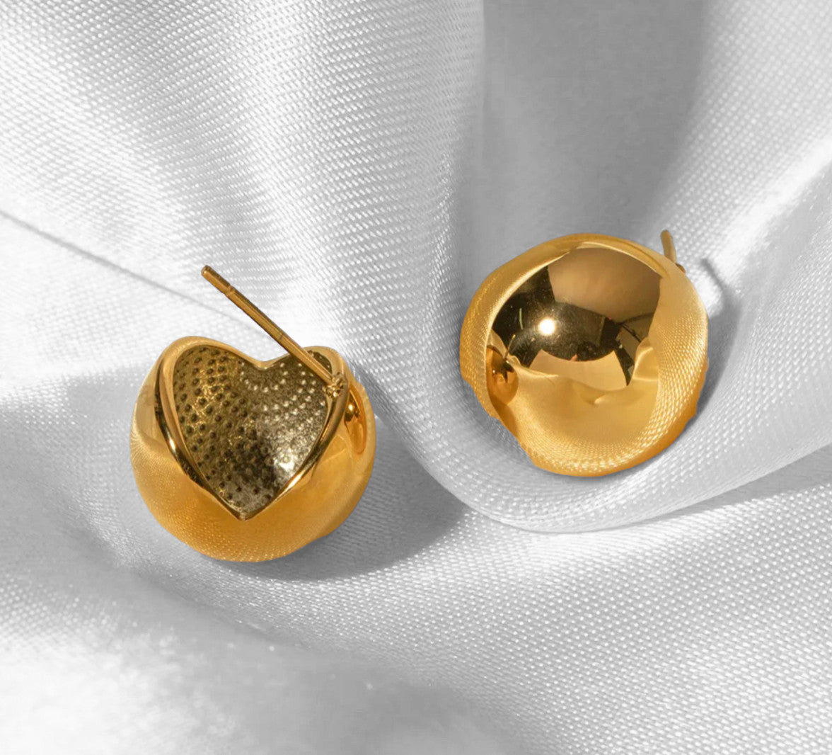 Gold chunky studs